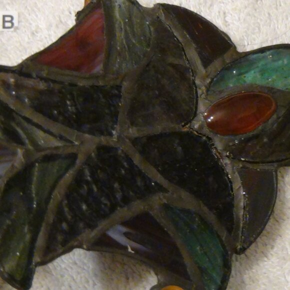 iffany Style Stained Glass Angel Night Light by River of Goods 5" H(Damaged) - Picture 9 of 12